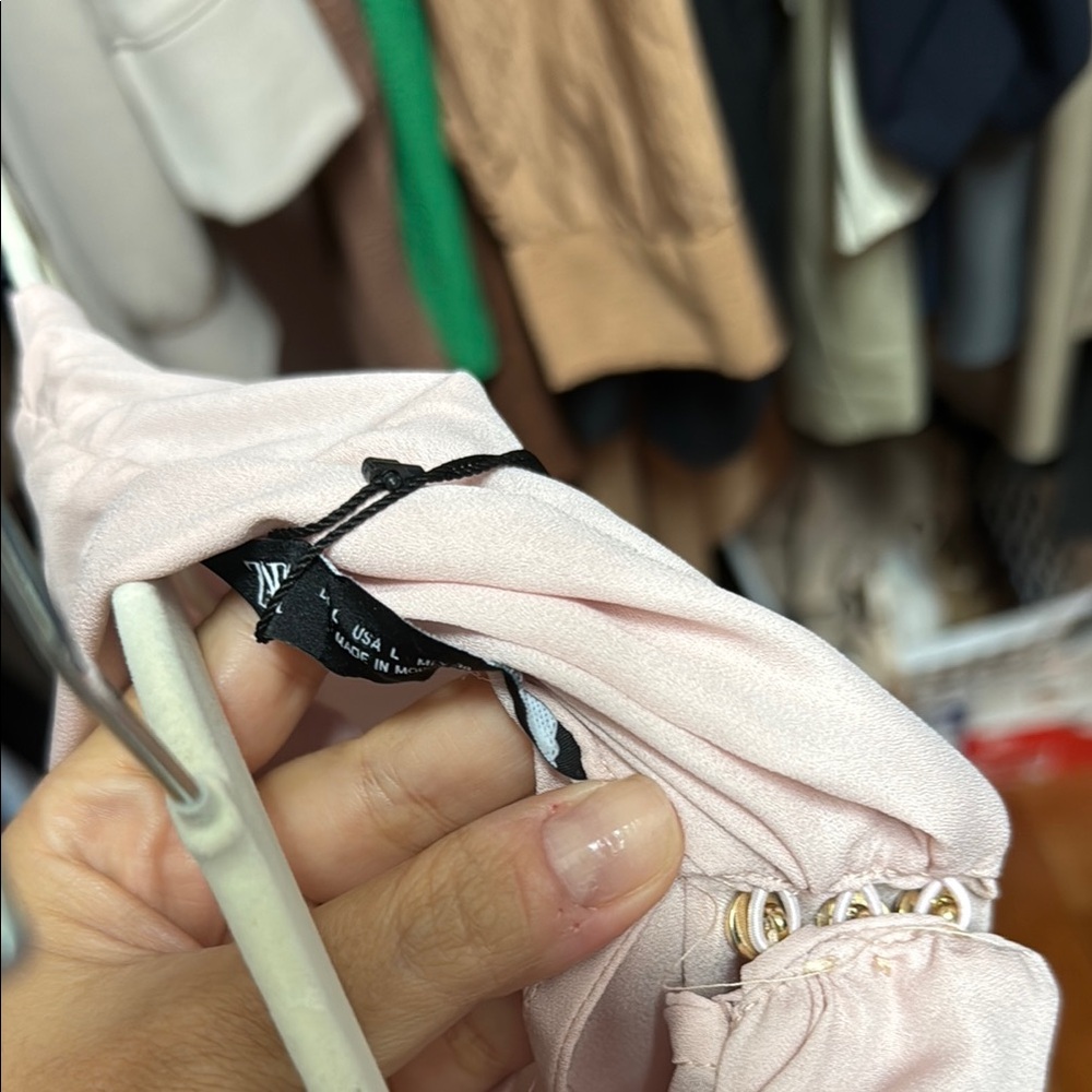 Zara Pink Ruched Blouse - Picture 4 of 6
